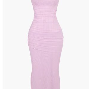 House of CB Nalini mesh corset gown L+